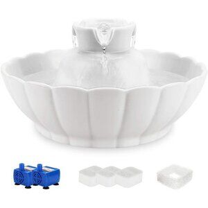 Ceramic Pet Drinking Fountain丨Ultra Quiet,Way Better Than PlasticWater Fountains